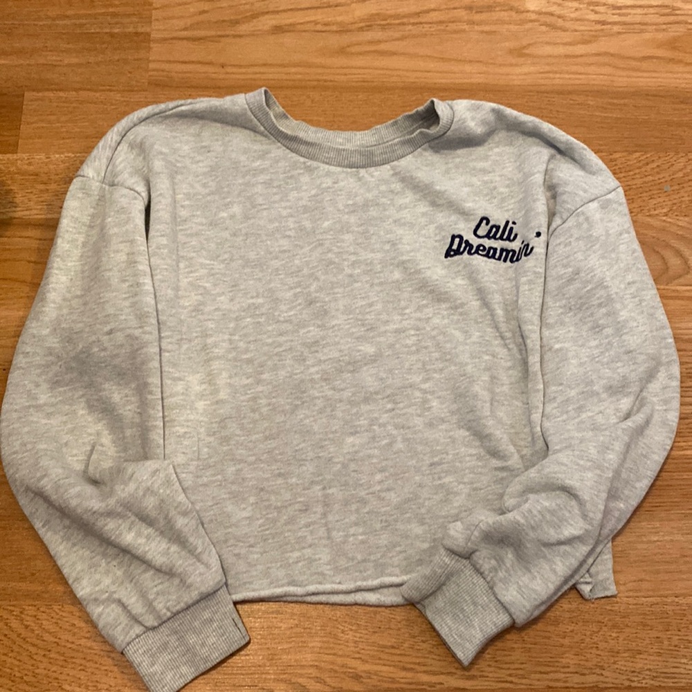Forever 21 grey cropped sweater
